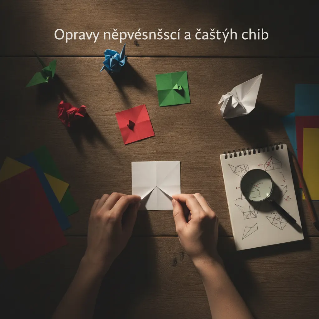 Jak správně vyrovnat posunuté rohy a hrany?